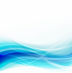 Abstract waving blue background and space for your text, vector