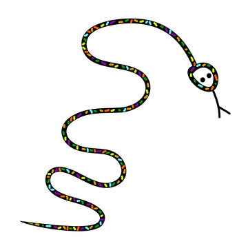 snake silhouette vector