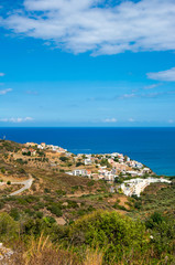 Fototapeta na wymiar Town on the Aegean coast.