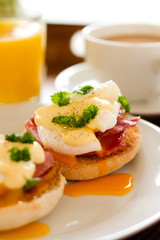 Eggs Benedict breakfast