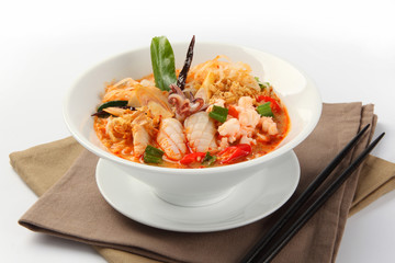 delicious Yen Ta Four noodle, Thailand
