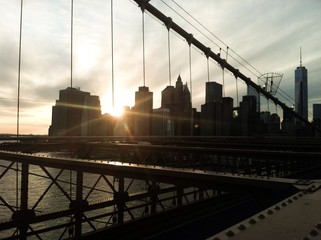 Atardecer en Manhattan desde el Puente de Brooklyn