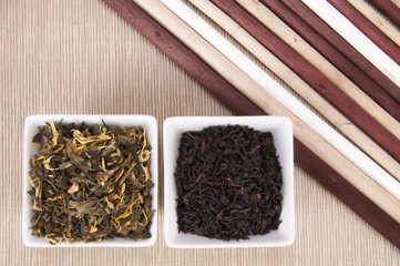 Cuencos de té.