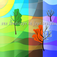 landscape in four sesons
