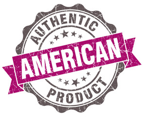 American product violet grunge retro style  seal