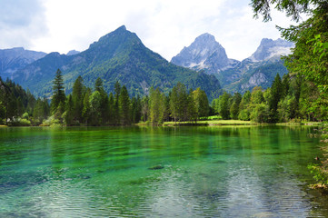 Alps mountains lake, Totes Gebirge