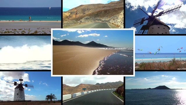Fuerteventura composition (picture in picture)
