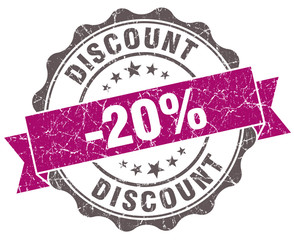 Obraz premium Rabat fiołek grunge na białym tle w stylu retro