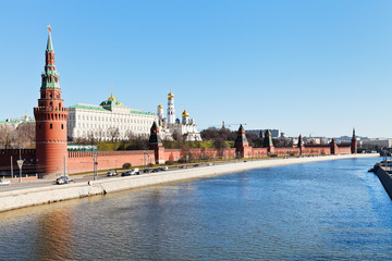 Obraz premium Moscow cityscape with Kremlin