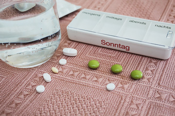 dispenser and pills