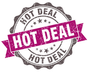 Obraz premium Hot deal violet grunge retro style isolated seal