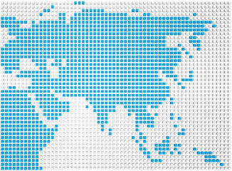 Map of Asia © kerdazz