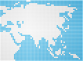 Map of Asia © kerdazz
