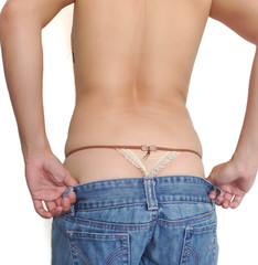Fototapeta premium Woman in G-string