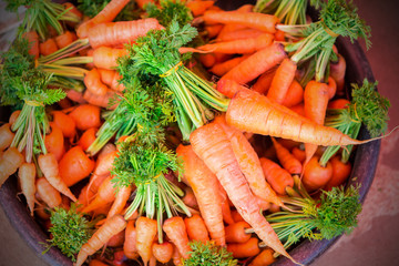 Carrots on the market