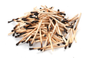 Pile of used matches