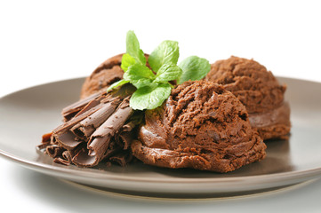 Double chocolate ice cream