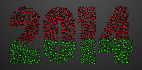 Abstract background with 2014