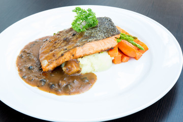 salmon steak
