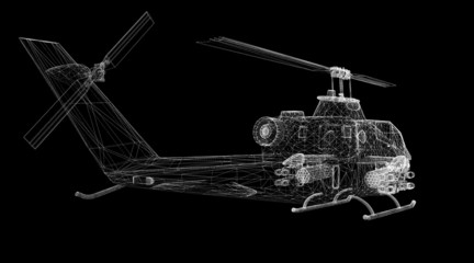 military helicopter © podsolnykh