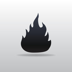 Vector icon of fire