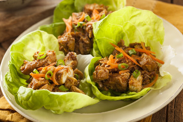 Healthy Asian Chicken Lettuce Wrap