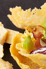 Parmigiano cheese basket.