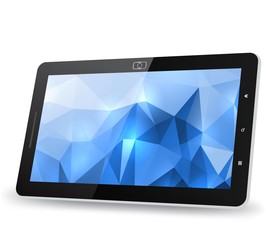 Tablet PC with abstract background