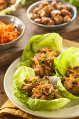 Healthy Asian Chicken Lettuce Wrap