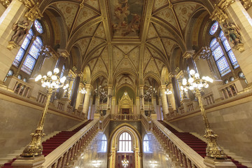 Obraz premium Hungarian Parliament Building in Budapest