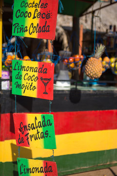 Caribbean Cocktails shop in Taganga