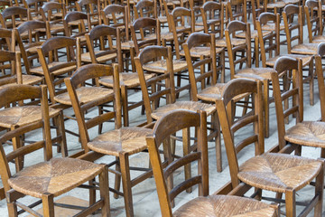 Rangée de chaises