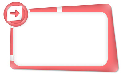 Fototapeta premium vector frame for any text with arrow