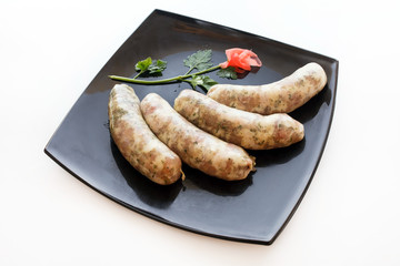 raw sausages