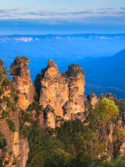 The Three Sisters From Echo Point, Blue Mountains National Park,