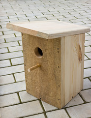 Small birdhouse from boards