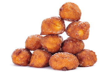 bunuelos de viento, typical pastries of Spain, eaten in Lent