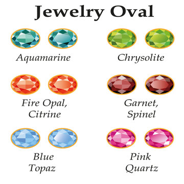 Jewelry Oval Isolated Objects