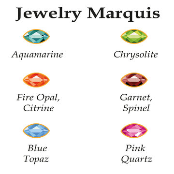 Jewelry Marquis Isolated Objects