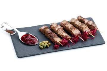 Beef yakitori
