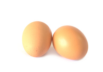 eggs are isolated on white background