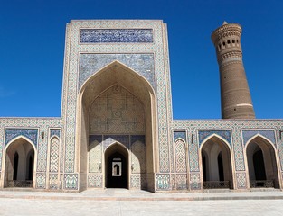 View of Kalon mosque and minaret - Bukhara - Uzbekistan