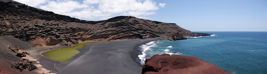 Obraz premium Charco de los clicos, el golfo, lanzarote, canary islands