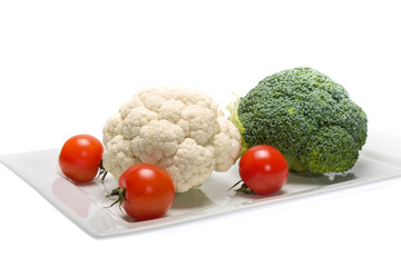 Cauliflower and broccoli