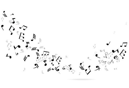 vector musical notes background