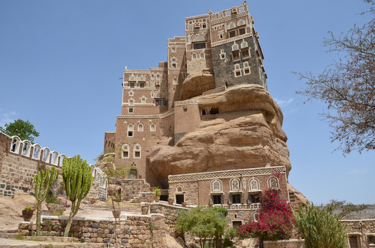 Йемен, дворец имама в Вади-Дхар в Сане