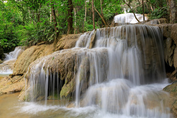 waterfall in deep forest of Thailand