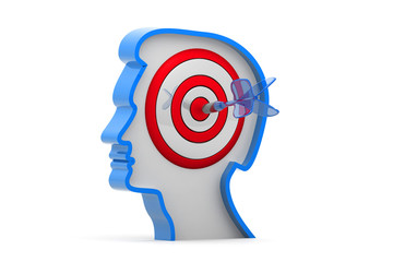 Target on human head