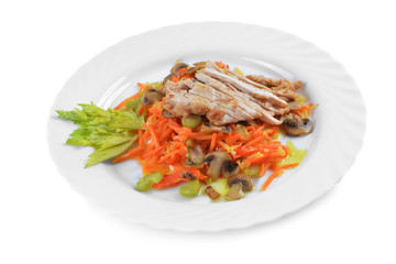 salad of grilled vegetables