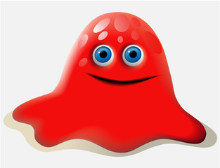 Cartoon red creature